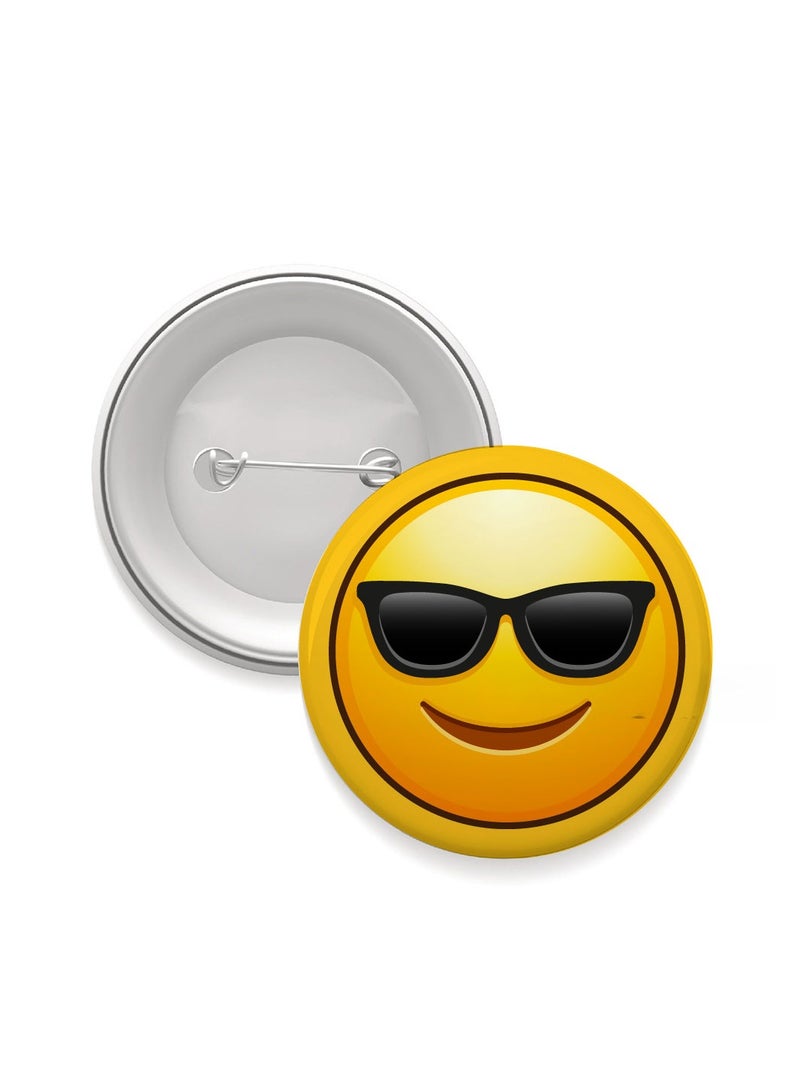 PRINTSHOP4ME Smiley Emoji Button Pins for Kids and Adults - Perfect for for Backpacks - Jackets - Fun Badge Pins - Expressive Smiley Emoji Badges - Image 1