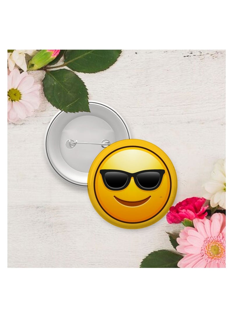 PRINTSHOP4ME Smiley Emoji Button Pins for Kids and Adults - Perfect for for Backpacks - Jackets - Fun Badge Pins - Expressive Smiley Emoji Badges - Image 3