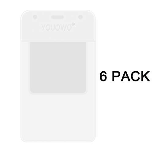 YOUOWO Pocket Protectors 6 Pack Clear,for Shirts Lab Coats Pants Multi Purpose- Holds Pens Pointers Cards Pocket Protector for Pen Leaks (Clear-6 Pack) - Image 5