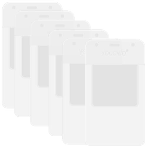 YOUOWO Pocket Protectors 6 Pack Clear,for Shirts Lab Coats Pants Multi Purpose- Holds Pens Pointers Cards Pocket Protector for Pen Leaks (Clear-6 Pack) - Image 1