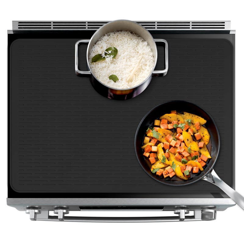 Abalter Stove Top Cover for Electric Stove - Food Grade Ceramic Stove top Cover, Silicone XXL Dish Drying Mat, Glass Cooktop Covers, Flat RV Range top Mats (Taupe,28x20) - Image 4