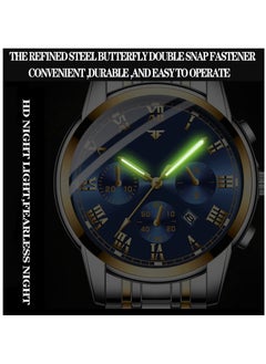 Generic Men's Wrist Watch, Waterproof LuxuryWatches, ELECDON Business Tourbillon Automatic Mechanical Watch Stainless Steel Calendar Luminous Pointer Waterproof Multifunction Wrist Watch.  - Image 4