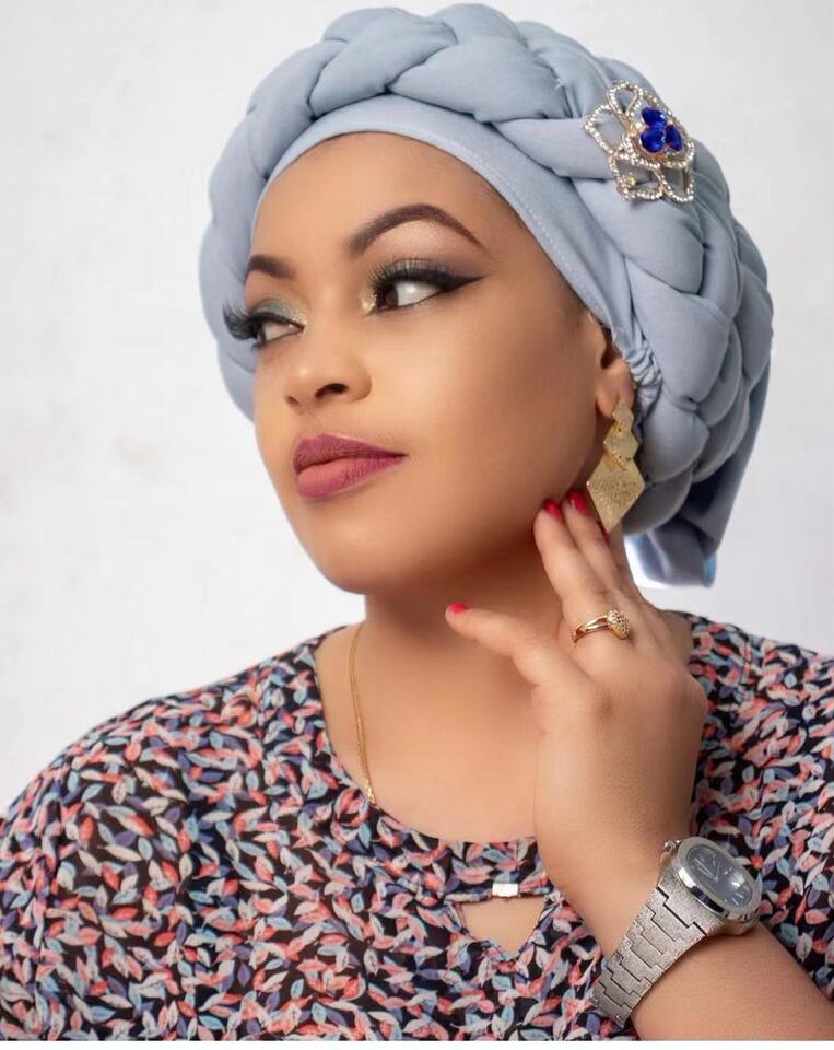 Braided Turban Hat Ethnic Decor Head Wrap Cotton Blend - Image 3