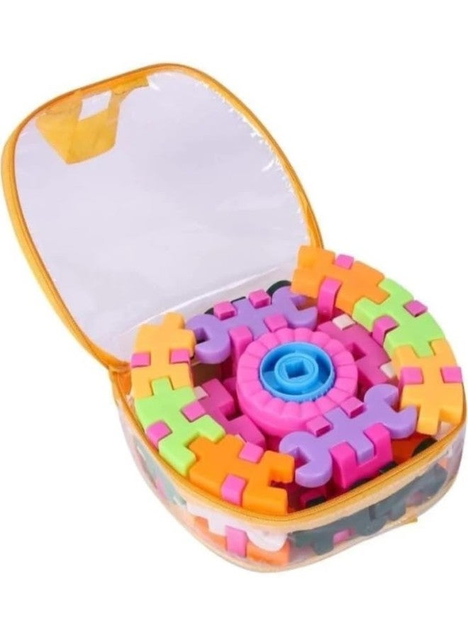 Manos 30 Blocks Pieces on Bag to Play it I Toddlers Educational & Learning Toys I Best Gift Toy Block I Block Game for Kids Boys Girls - Image 4