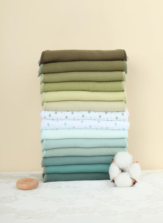 Benoxine Muslin Burp Cloths 19" x 9", Baby Burping Clothes, Large Extra Soft Absorbent for Unisex Newborn Boys and Girls, 14-Pack - Image 5