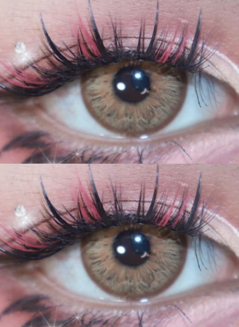 يونيبلينغ عدسات لاصقة ملونة سنوية عيون فهد البنية - Image 5