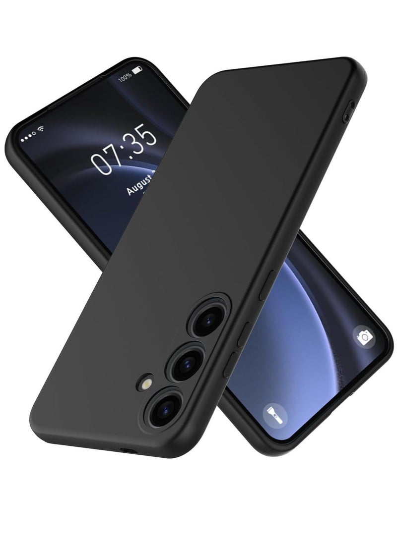 Slim Liquid Silicone Case for Samsung Galaxy S24 Plus,with Scratch-Resistant Microfiber Lining Shockproof Soft Silicone Protective Case for Samsung S24 Plus (Black) - Image 1