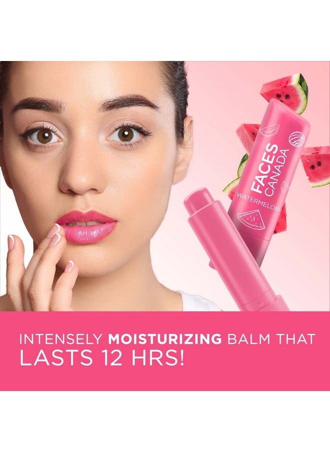 Faces - Canada Color Lip Balm Watermelon 02 4.5G ; Pink Tint ; 12Hr Moisture ; Spf 15 ; Shea Butter Vitamin C & E Enriched ; Hydrating & Nourishing For Dry Chapped Lips ; Softens Lips - Image 1