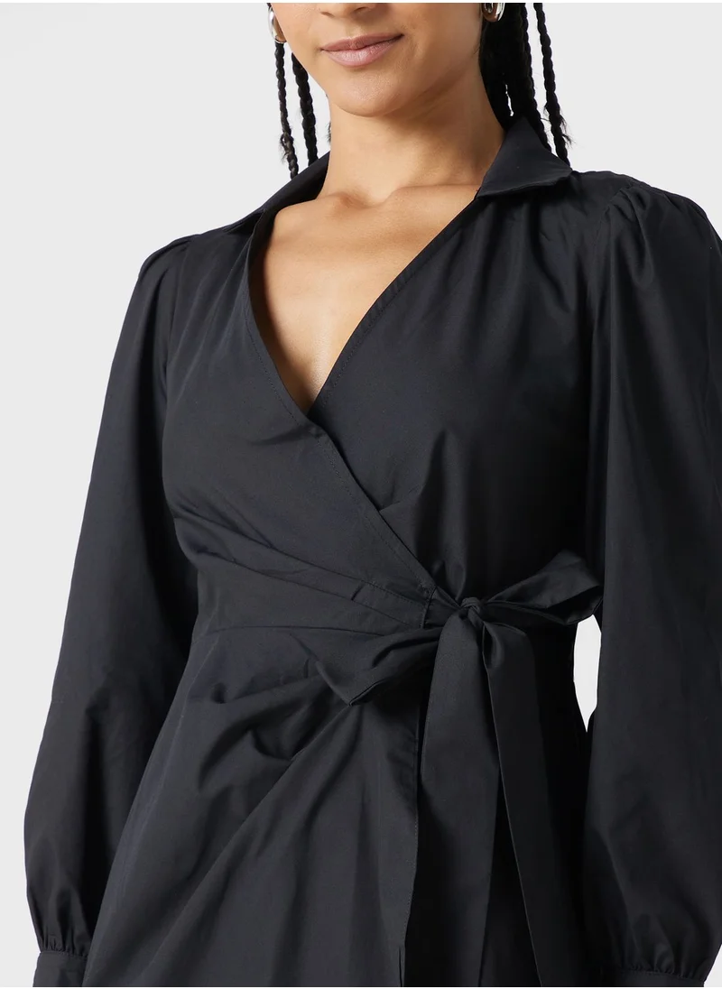 Miss Selfridge Tie Detail Shirt Dress