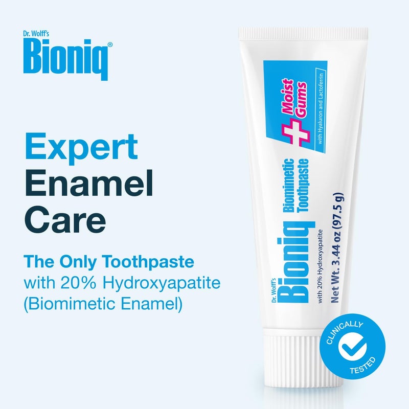 Bioniq Plus+ Gum Formula - 20% Hydroxyapatite Toothpaste, bioHAP and Fluoride Free Toothpaste for Daily Use, Clinically Tested - Our Expert for Enamel and Gum Care - 1 x 3.44 Oz - Image 2