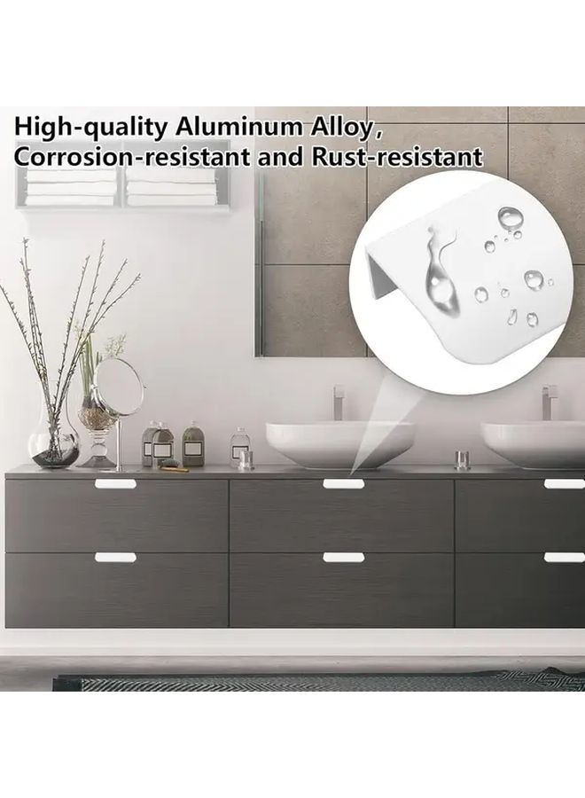 8Pcs Modern White Arch Metal Cabinet Drawer Pulls 3 15 Inches Easy Install - Image 5