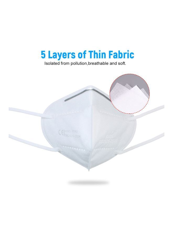 نيبمينينت 20 قناع وجه بفلتر مكون من 5 طبقات للاستخدام مرة واحدة طراز KN95 FFP2 - Image 4