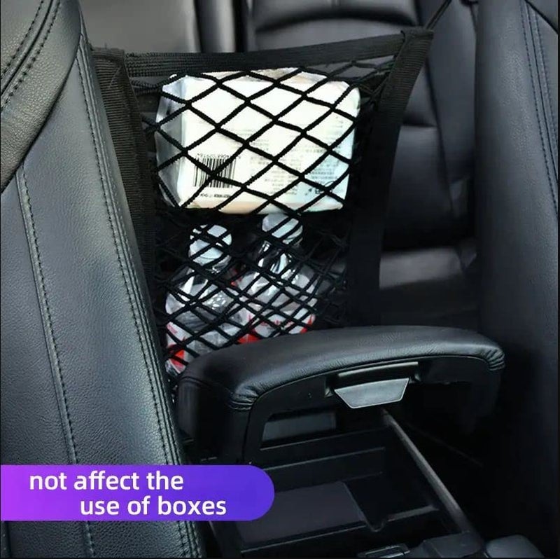 WapaW Dog Car Guard, 3-Layer Mesh Organizer, Adjustable Pet Safety Barrier, Black - Image 5