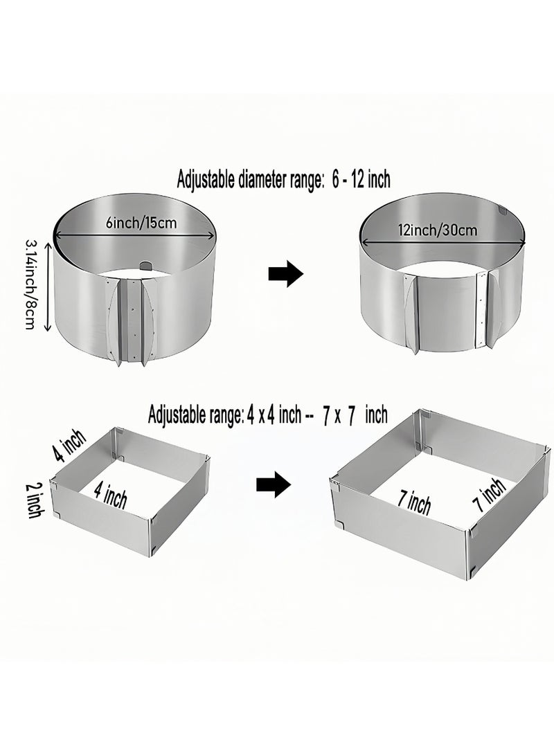 general 14-piece stainless steel cake mold piping tips piping bags baking tool set for easily creating exquisite shapes - Image 3
