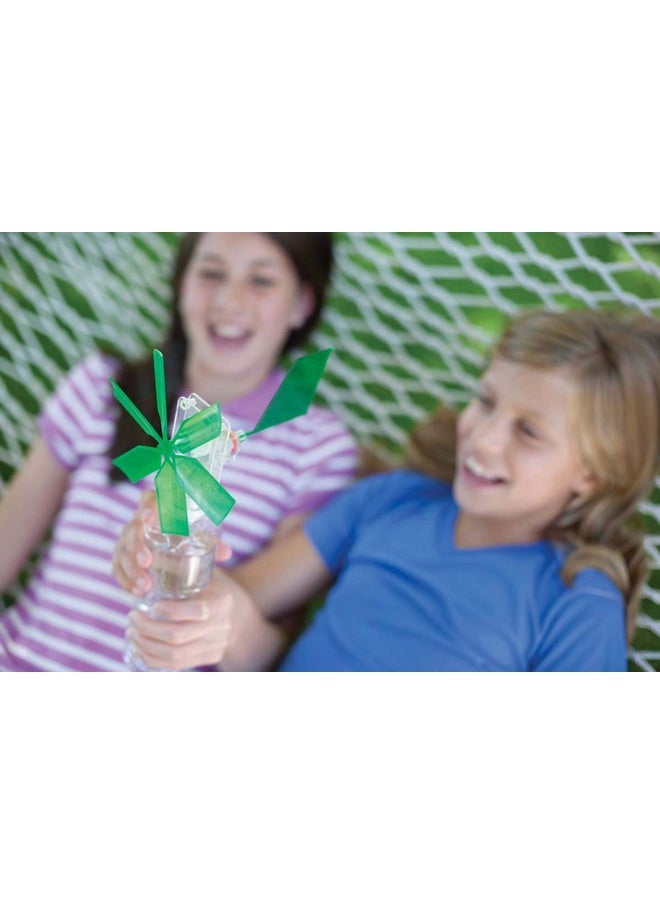 4M Toysmith، مجموعة مولد طاحونة هوائية خضراء، مجموعة علمية يمكنك صنعها بنفسك مع أضواء LED، للأولاد والبنات من سن 8 سنوات فما فوق (قد تختلف العبوة)  - Image 4