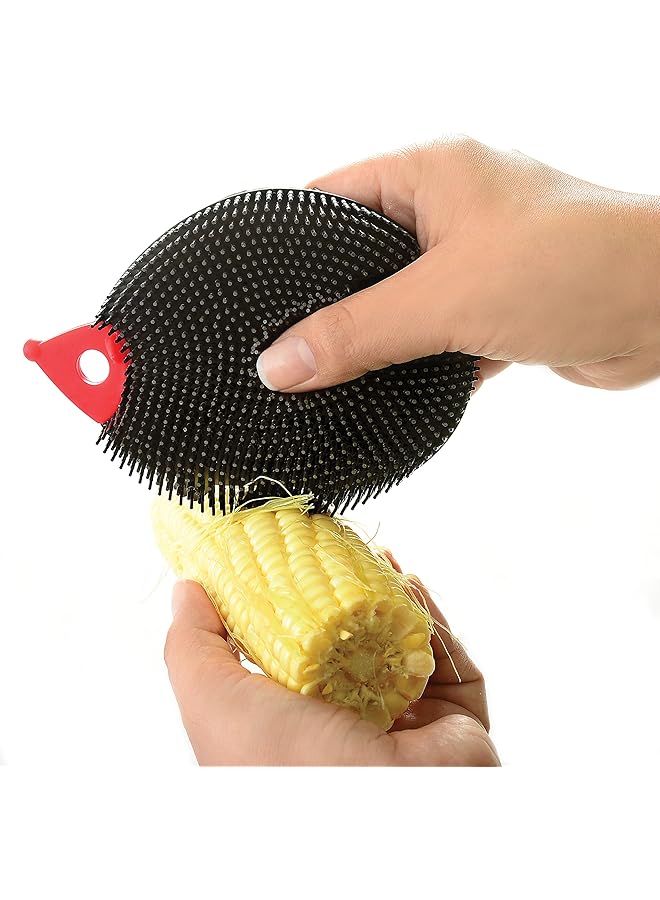 إيروريكس فرشاة الأطباق المصنوعة من السيليكون على شكل قنفذ - Image 3