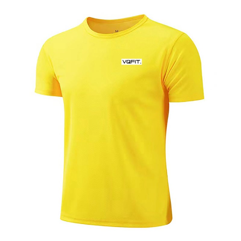 Sports fitness clothes men''s short-sleeved T-shirt basketball running quick-drying mesh breathable stretch Bodybuilding Muscle fashion brand - Image 1