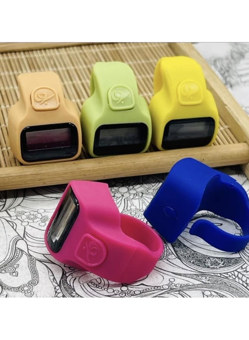 MARIO DRAFTS Digital Tasbeeh 12 pcs Tally Counter Mini Digital Finger Counter Clicker Counter Electronic Hand Tasbih Counter, - Image 3