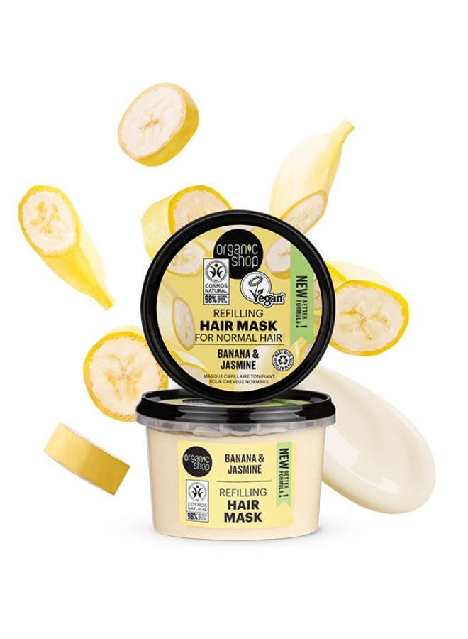 Organic Shop Refilling Hair Mask Banana & Jasmine, 250ml - Image 2
