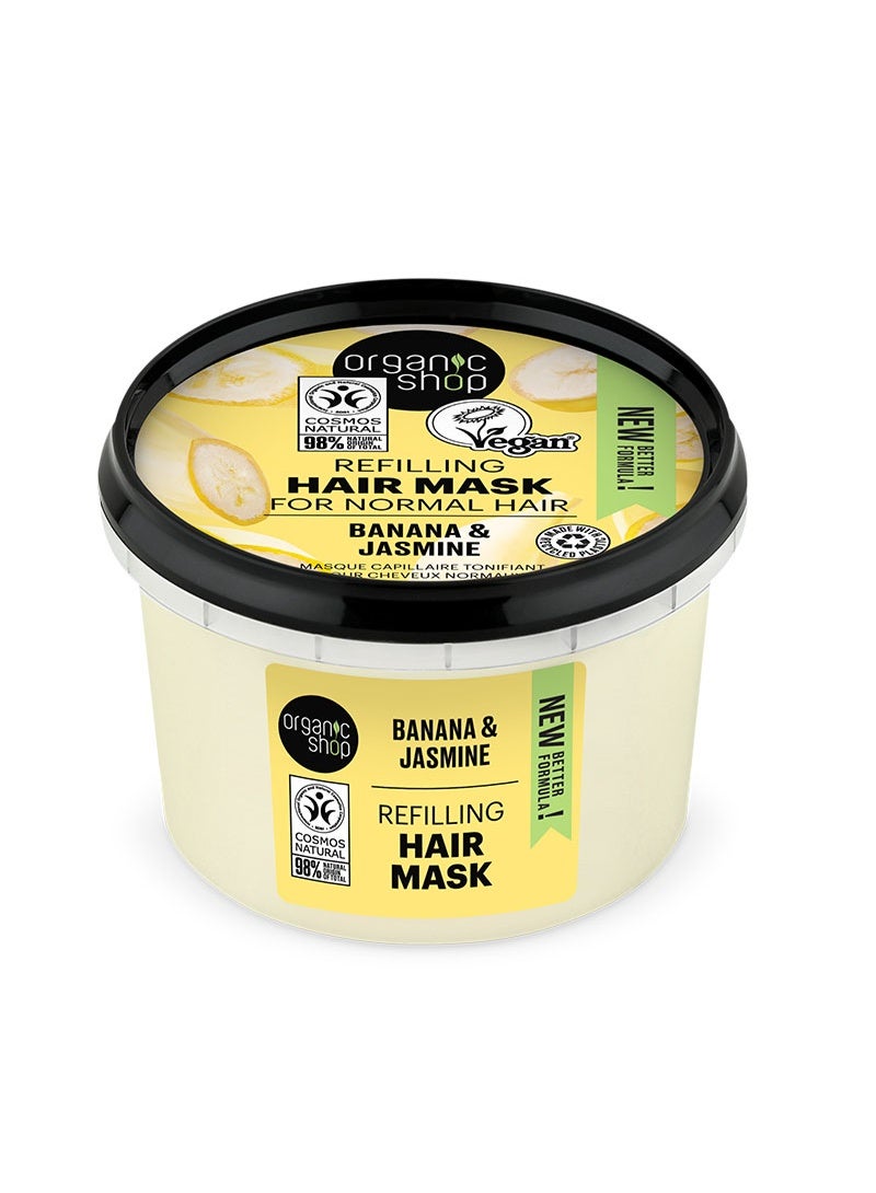 Organic Shop Refilling Hair Mask Banana & Jasmine, 250ml - Image 1