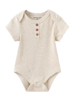 RedMapleTEK 3-Piece Set Of Pure Cotton Jumpsuits For Infants And Young Children With Short Sleeves And Crawling Clothes  - Image 4