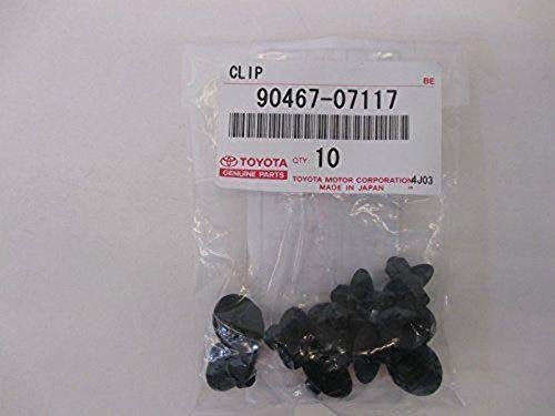 Toyota Genuine Retainer Clip Set x10 19922023 OE 9046707117 Black Aluminum and Carbon Fiber - Image 1