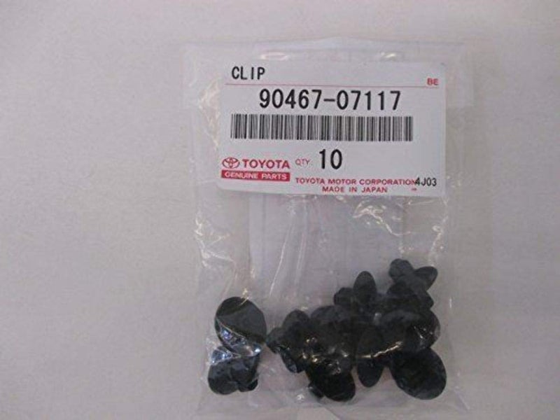 Toyota Genuine Retainer Clip Set x10 19922023 OE 9046707117 Black Aluminum and Carbon Fiber - Image 2