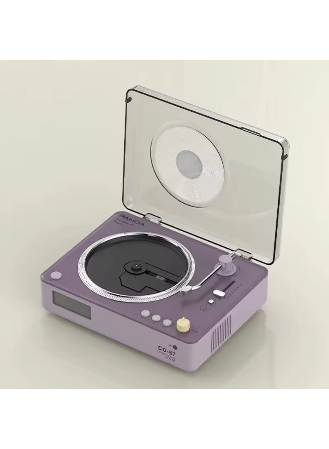 باندا مشغل أقراص باندا CD-67 الكلاسيكي ذو مكبرات الصوت، نظام صوتي يدعم مخرج الصوت/USB/بطاقة TF/بلوتوث 5.0، مشغل منزلي - Image 5