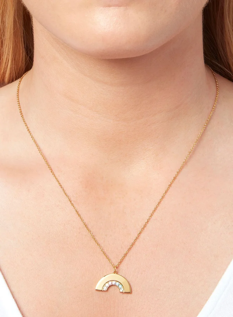 OLIVIA BURTON Brass Long Necklace