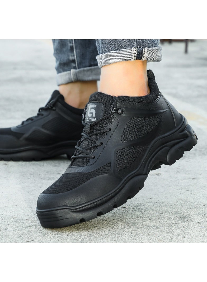 NIBEMINENT Safety Shoes Breathable Steel Toe Sneaker Lightweight Puncture Proof Anti-smash Work Shoes Non-slip Wear-resisting Shoes for Men - Image 2