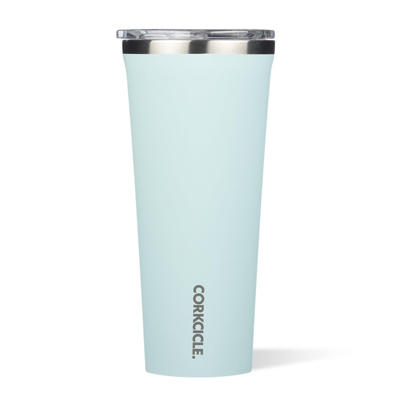 Corkcicle Classic Tumbler - Keeps Drinks Hot for 3 Hours - Triple-Insulated Stainless Steel - Cupholder Friendly - Holiday Mug Gift - Great for Gifting Warmth - 24 oz - Gloss Powder Blue - Image 1