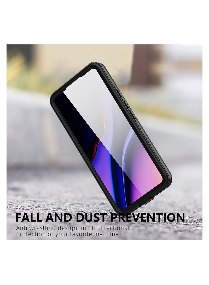 Samsung Galaxy A53 Case Waterproof, Built-in Screen Protector, 360° Full Body Heavy Duty Shockproof Clear Rugged Cover for Galaxy A53 5G,6.5 inch Black - Image 4