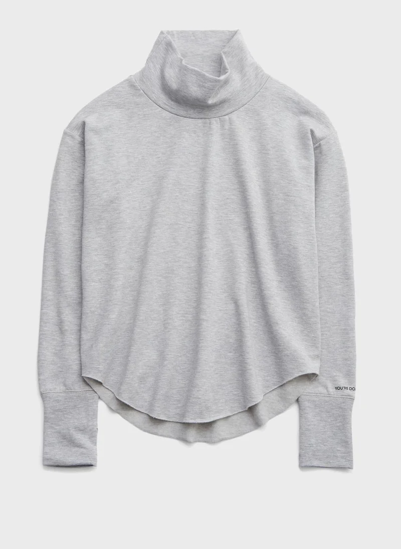 آري من امريكان ايجل Mock Neck Top