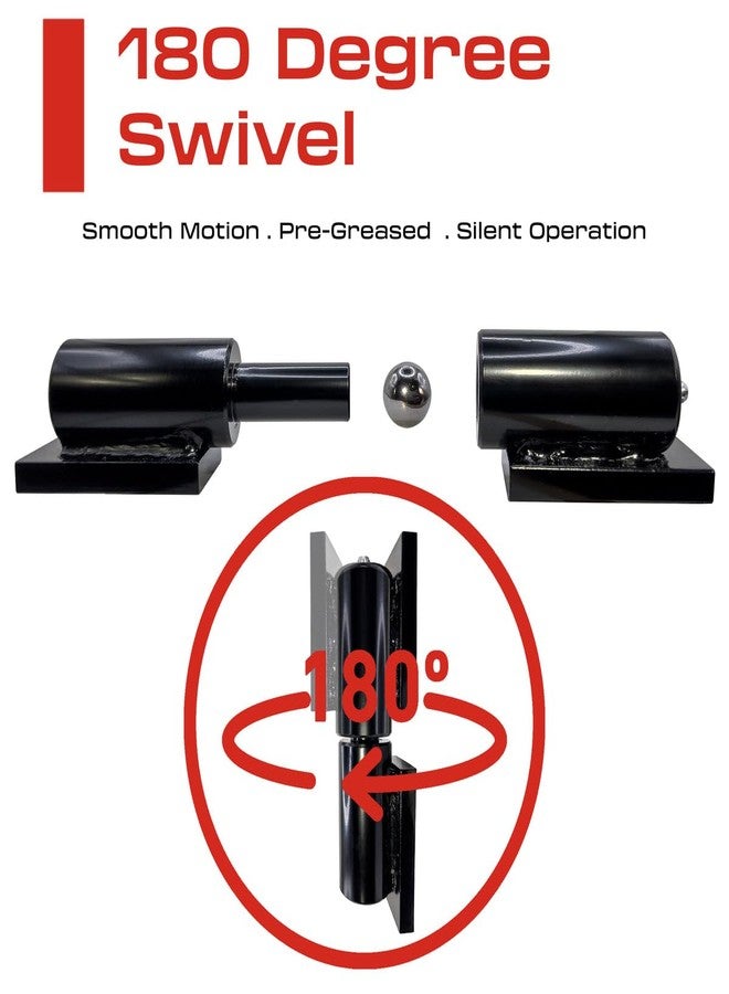 Sidco Supply 7” Weldable Barrel Hinges - Heavy Duty Gate Hinges - Weld On Hinges - Weld On Gate Hinges - Barrel Hinges Weld On - 7 Inch x 1.77 Inch - Ball Bearing Gate Hinge - Heavy Duty Hinges - Image 4