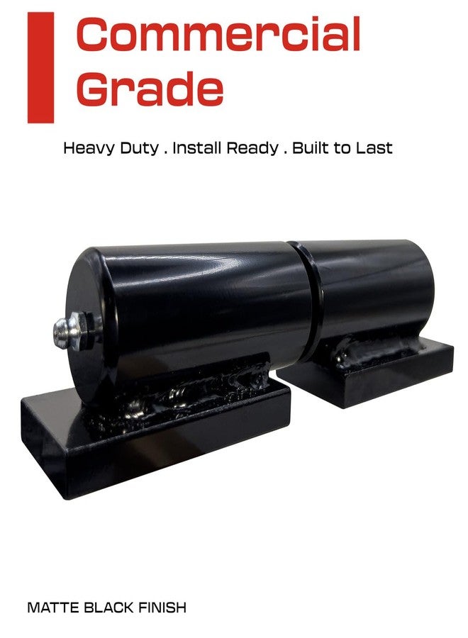Sidco Supply 7” Weldable Barrel Hinges - Heavy Duty Gate Hinges - Weld On Hinges - Weld On Gate Hinges - Barrel Hinges Weld On - 7 Inch x 1.77 Inch - Ball Bearing Gate Hinge - Heavy Duty Hinges - Image 2