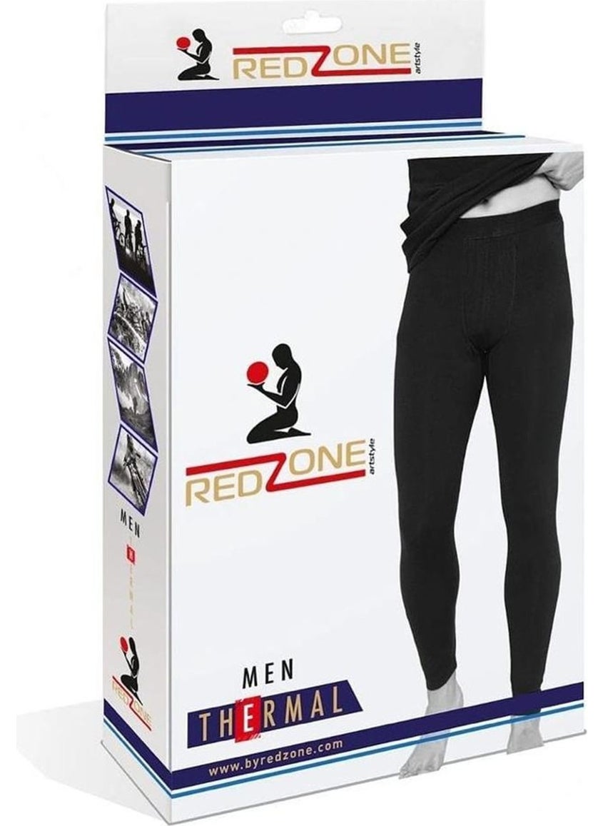 Redzone - Men's Plus Size King Size Black Thermal Underwear 3xl-7xl - Image 1