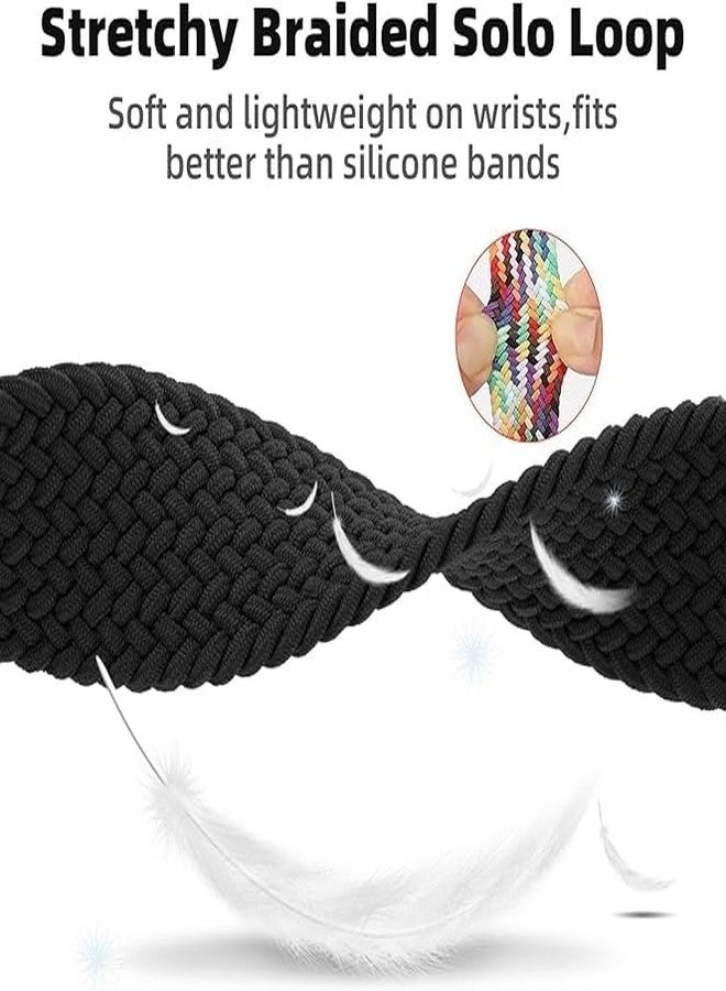 SimpleThings Braided Bands Compatible with Bark Watch, 3Pack Solo Loop Stretchy Watch Bands with Adjustable Easy Buckle for Kids Boys Girls (Black&Blue&Jean) - Image 5