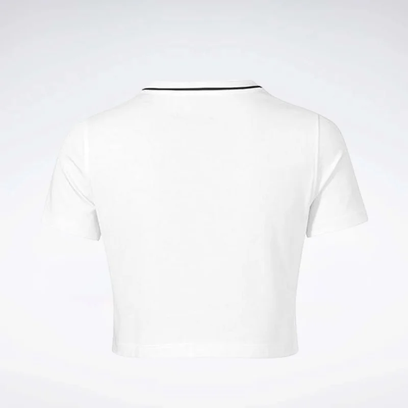 Reebok Chalk Reebok Crew Neck Cropped Short Sleeve Women's Tee - Chalk for Women | Best Price UAE