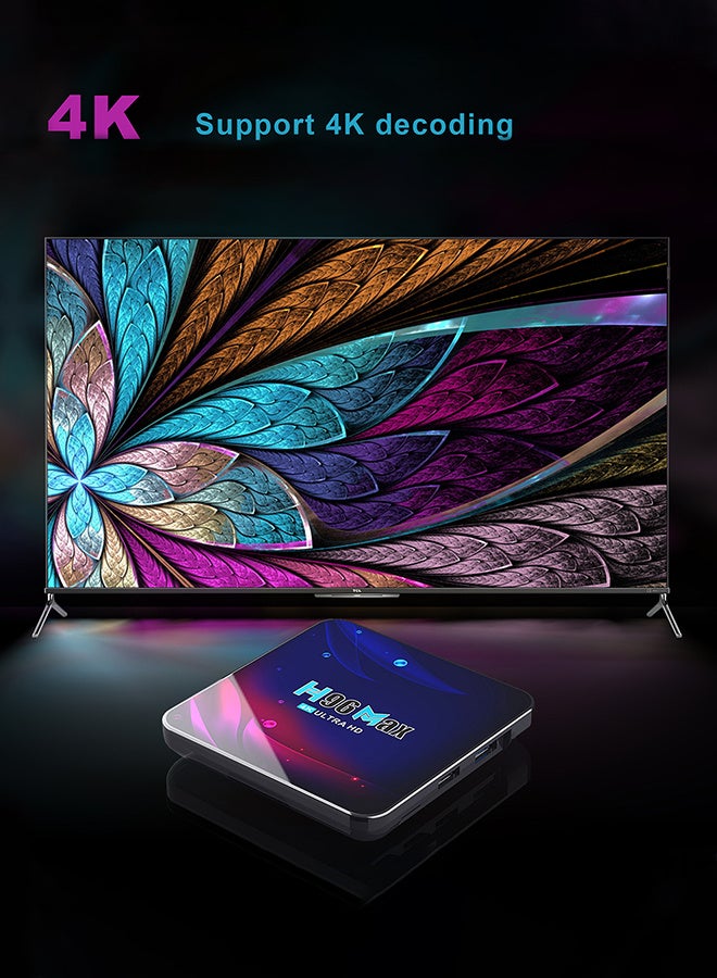 H96 Max 4K Ultra HD Android 11.0 4GB RAM 64GB ROM TV Box with Dual WIFI6 Bluetooth Smart Set Top Box  - Image 3