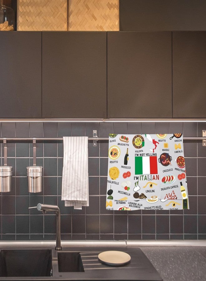 LEVLO Italy Country Map Europe Cuisine Lover Kitchen Towel Mom Dad BFF Italian Food Cooking Travel Gift (Italian) - Image 5
