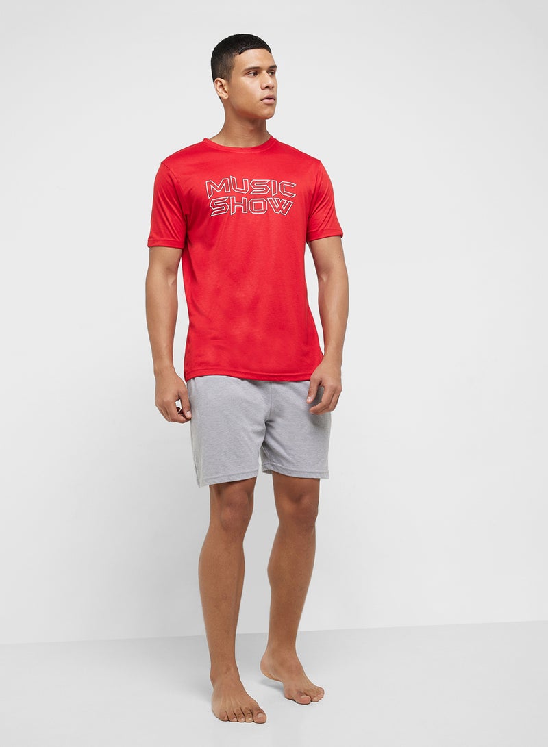 Seventy Five Nightwear T-Shirt & Shorts Set  - Image 1