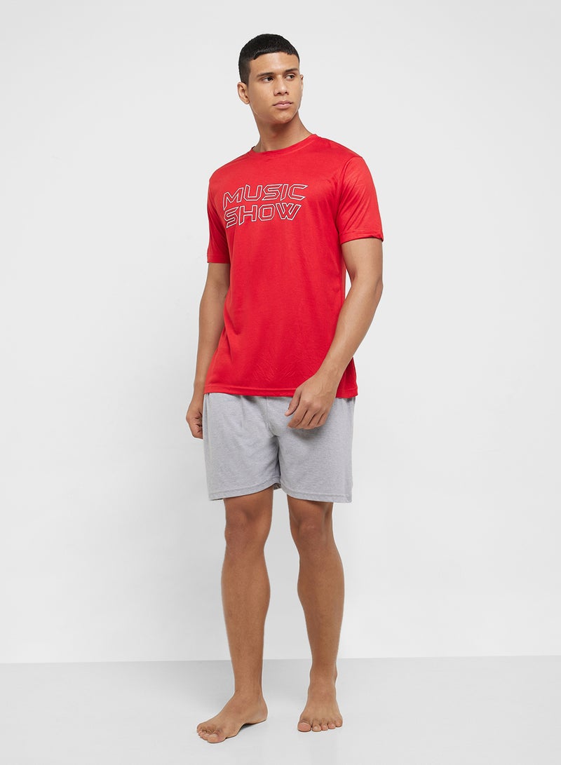Seventy Five Nightwear T-Shirt & Shorts Set  - Image 5