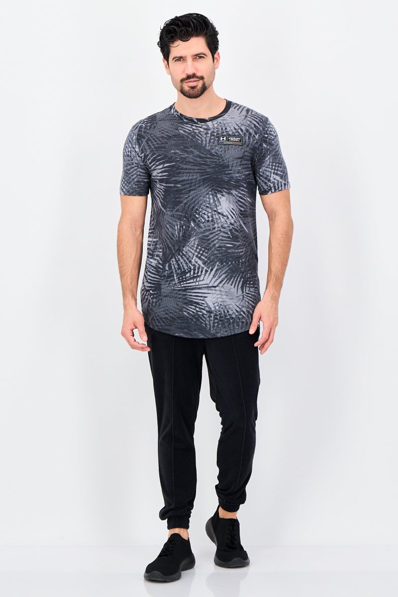 UNDER ARMOUR Men Loose Fit Short Sleeve Training T-shirt, Grey - Image 4