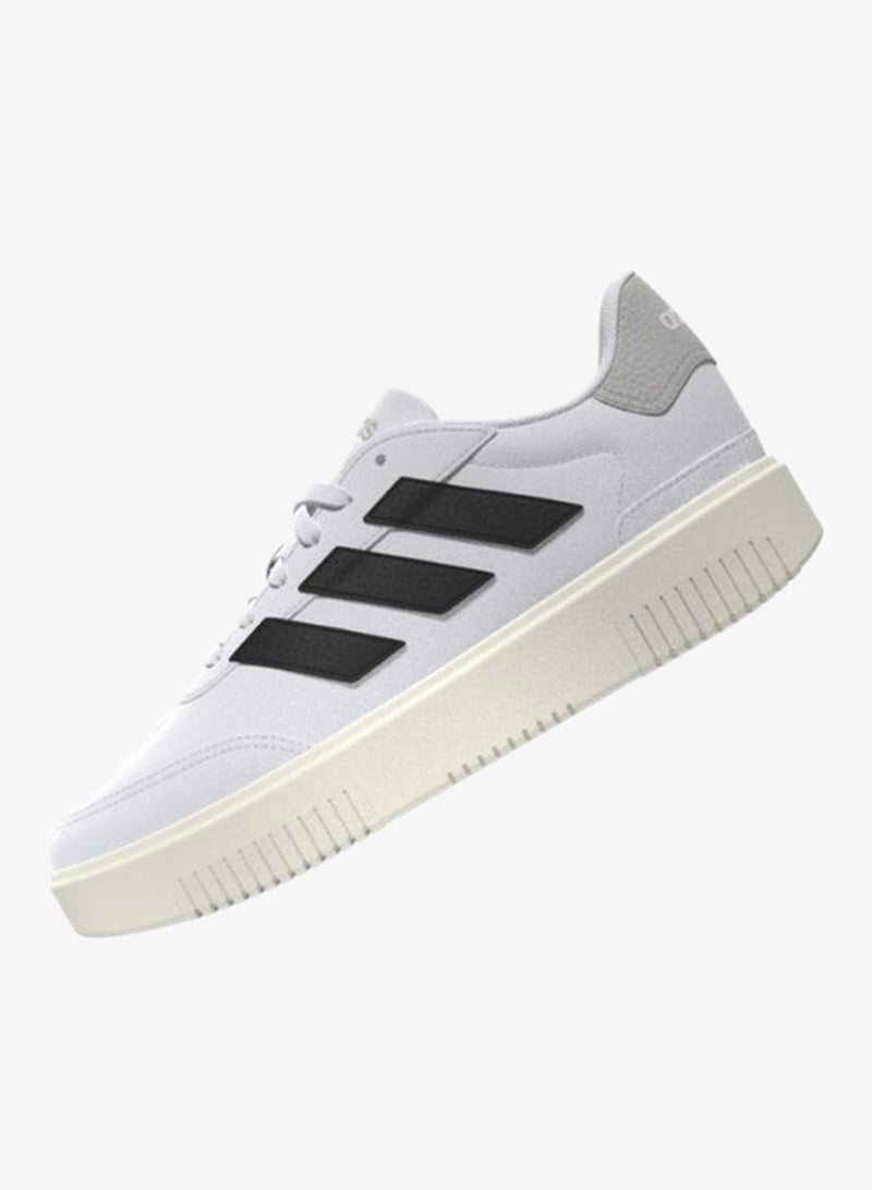 اديداس كورت بلوك بولد أبيض رياضي نسائي 3 - Image 4