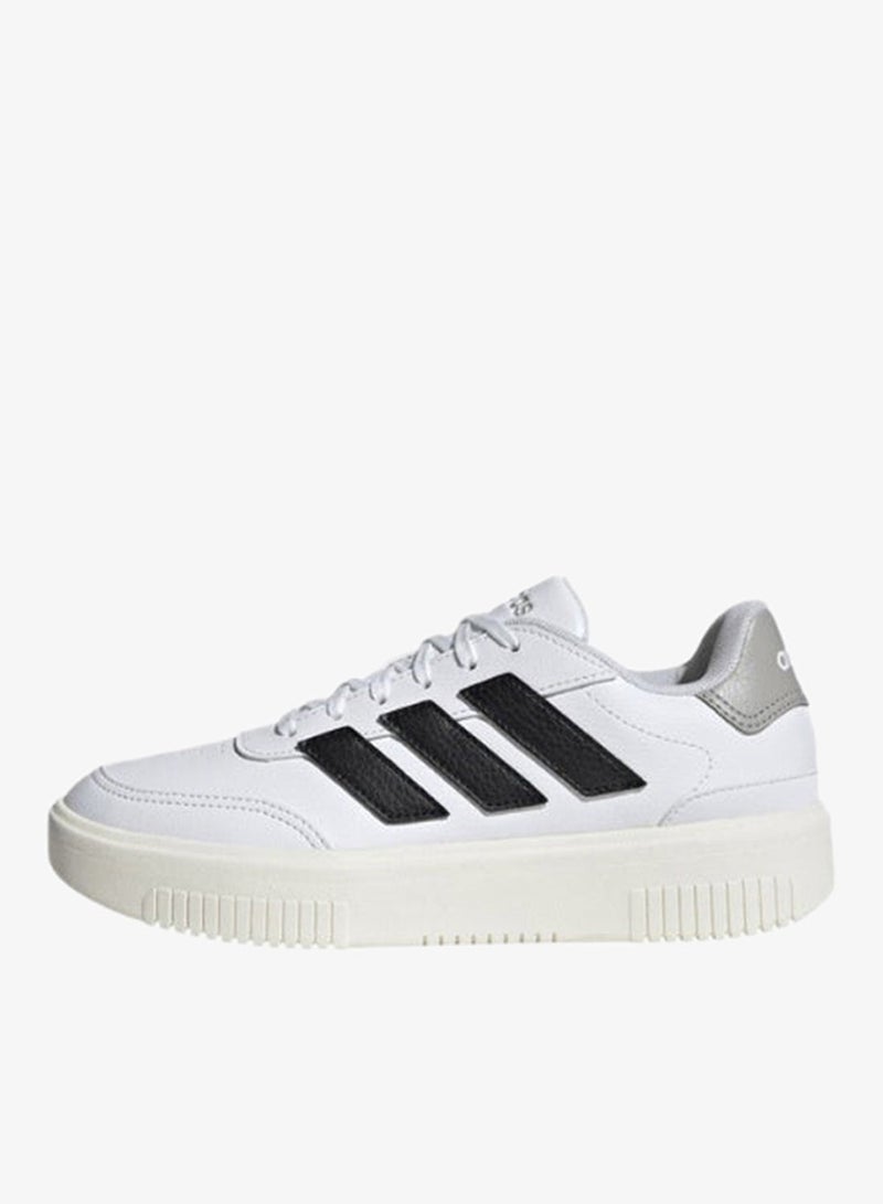 اديداس كورت بلوك بولد أبيض رياضي نسائي 3 - Image 3