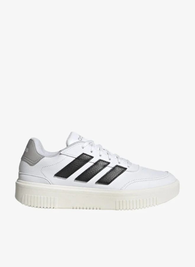 اديداس كورت بلوك بولد أبيض رياضي نسائي 3