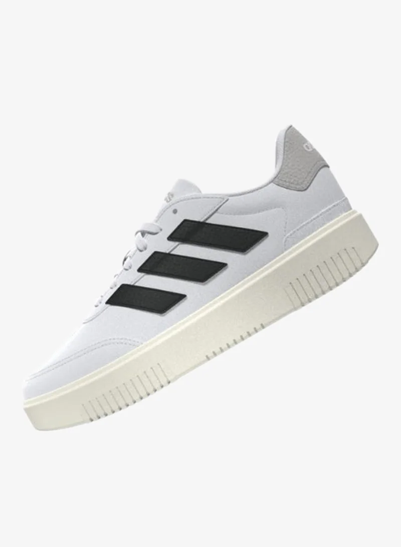 Adidas FTWWHT/CBLACK/GRETWO Courtblock Sportwear Shoes for Women | Best Price UAE