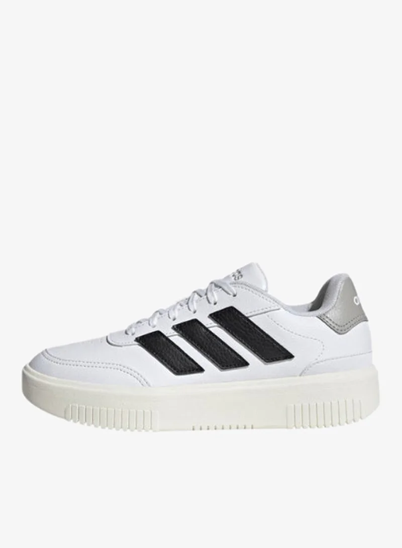 Adidas FTWWHT/CBLACK/GRETWO Courtblock Sportwear Shoes for Women | Best Price UAE