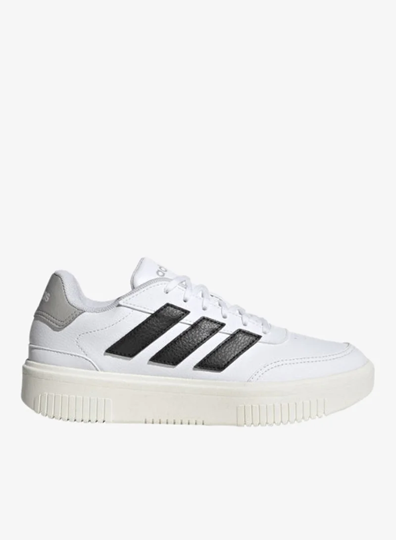 Adidas FTWWHT/CBLACK/GRETWO Courtblock Sportwear Shoes for Women | Best Price UAE