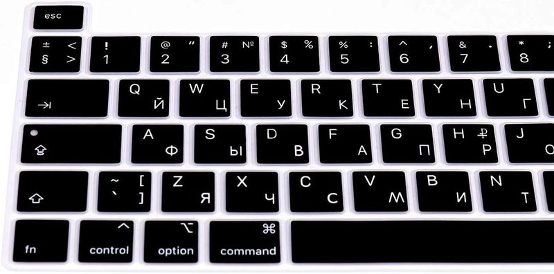 HRH Ultra Thin Russian Language Silicone Keyboard Cover Skin for MacBook Pro 13 inch 2020(Model A2289/A2251/A2338 M1 Chip) and for MacBook Pro 16" 2019 (Model A2141) Accessories - Image 4